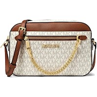 Cartera o CrossBody Michael Kors Chain Jet Set - Beige