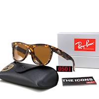 LENTES DE SOL RAYBAN WAYFARER REVERSE RB0501/ COLOR: MARRON TIGRE