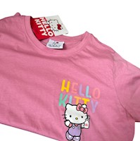 Polo Mujer Manga Corta Hello Kitty - Rosa