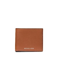 Billetera Bifold Hombre Michael Kors Slim - Marron Claro