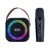 PARLANTE KARAOKE INALÁMBRICO TEROS TE‑6013N NEGRO 10W