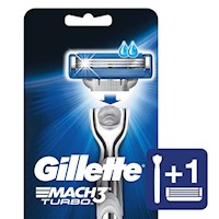 Gillette Mach3 Turbo Máquina Afeitar Recargable + Cartucho