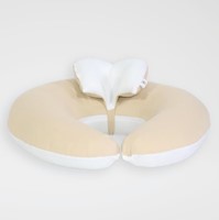 COJÍN DE LACTANCIA ALCOLCHONADITOS BEIGE/BLANCO