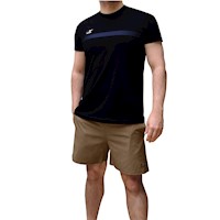 Short deportivo largo hombre Revati FT22-SH-M8 Caqui