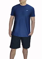 Polo deportivo licrado hombre Revati FT511-PH-M1 / azul