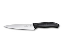 Victorinox - Cuchillo De Trinchar Swissclassic, Fibrox, 25 Cm, Negra