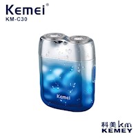 KEMEI Maquina Cortapelo Patillera Trimmer Blue KM-C30 Recargable