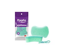 Ponjita® 3M™ Esponja Anatómica corporal de baño, Colores Surtidos