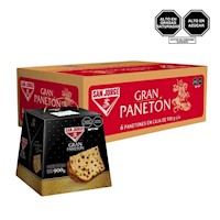 Panetón SAN JORGE Caja 900gr Caja 6u