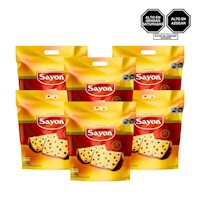 Panetón SAYON Bolsa 750g Caja 6u