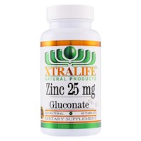 Zin Gluconate - Xtralife Natural Products - Perú