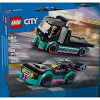 LEGO 60406 Coche de Carreras y Camión de Transporte