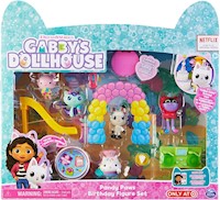 Gabby's Dollhouse-Set de Fiesta de Cumpleaños de Pandy Paws
