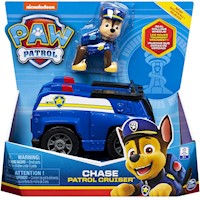 Paw Patrol Figura + Vehículo Coleccionable Chase Básico
