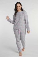 Kayser Pijama Dama  Coral Fleece 60.1378-Gris