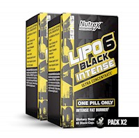Pack x 02 | Lipo 6 Black Intense | 60 cápsulas