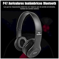 Auriculares Inalámbricos con Bluetooth P47