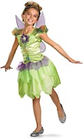 Disfraz clásico arcoíris de Campanita, de Disney, chica M (7-8), Como se muestra
