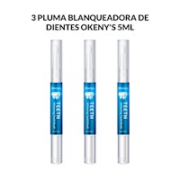 3 Pluma blanqueadora de dientes Okeny's 5ml