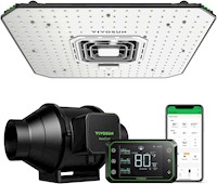 Sistema de cultivo inteligente 100W LED luz de crecimiento