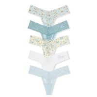 CALZON TIPO TANGA VICTORIA SECRET ENCAJE, PACKX 5 TALLA L