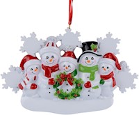 Adorno de muñecos de nieve de 5 personalizados para Navidad