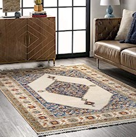 Alfombra Halley Floral Cardinal Medallion, 1.21x1.82mts