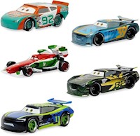 Set Cars Pull 'N' Race de Disney Store: metal fundido a presión, escala 1:43, edición del 15.º aniversario