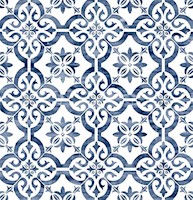 Papel pintado para azulejos (Riviera azul)