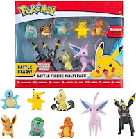 POKÉMON BATTLE FIGURE - CHARMANDER BULBASAUR SQUIRTLE MIMIKYU PIKACHU EEVEE