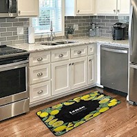Tapetes de cocina con diseño de limón