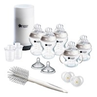 Set de Biberones Chupones y Calentador de Biberones Tommee Tippee