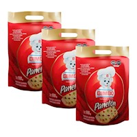 3 PANETON BIMBO EN BOLSA X 900GR