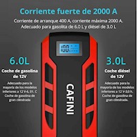 Arrancador Portatil de Carro 100000 mAh 12V CAFINI CN-QD7091