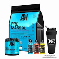 COMBO ADN NUTRITION - PRO MASS XL 5 KG. COOKIE+ 100% CREATINE ADN 500GR +SHAKER