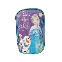 Cartuchera Escolar Infantil Tipo Libro Frozen Heart