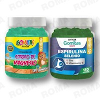 PACK 2 GOMITAS CITRATO DE MAGNESIO NIÑOS + ESPIRULINA SOTTCORLABS