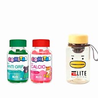 COMBO GOMITAS PARA NIÑOS ELITE NUTRITION- ELITE ANTI GRIP+ELITE CALCIO+TOMATODO