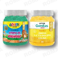 PACK 2  GOMITAS CITRATO DE MAGNESIO NIÑOS + OMEGA 3 SOTTCORLABS