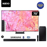 Televisor Samsung LED Smart TV 70 QLED 4K QN70Q65CAGXPE+Soundbar HW-C450