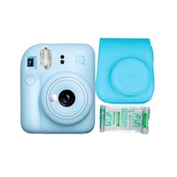 Camara Fujifilm Instax Mini 12 Azul Pastel+Estuche Celeste+Pelix10