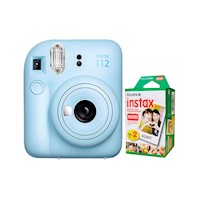 Camara Fujifilm Instax Mini 12 Azul Pastel+Pack de Pelicula x20