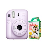 Camara Fujifilm Instax Mini 12 Lila+Pack de Pelicula x20