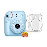 Camara Fujifilm Instax Mini 12 Azul + Estuche Transparente