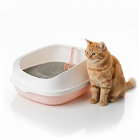Caja de Arena Arenero para Gato con Pala Cernidora 17x33x40cm