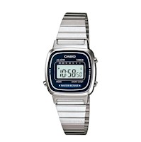 RELOJ DIGITAL MUJER LA670WA-2DF CASIO PLATEADO CLASICO 1030639