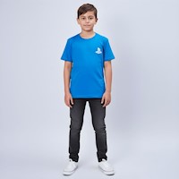 Polo Infantil Oficial Play Botones Basic Azul