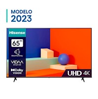 Televisor 65" Hisense UHD 4K A6K Sin bordes Modelo 2023