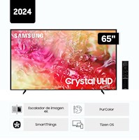 Televisor de 65" Smart Tv 4K UHD Tizen OS 2024 Samsung 65DU7000