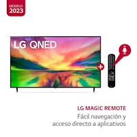 Televisor LG 65'' QNED 4K UHD, Smart TV con ThinQ AI, 65QNED80SRA (2023)